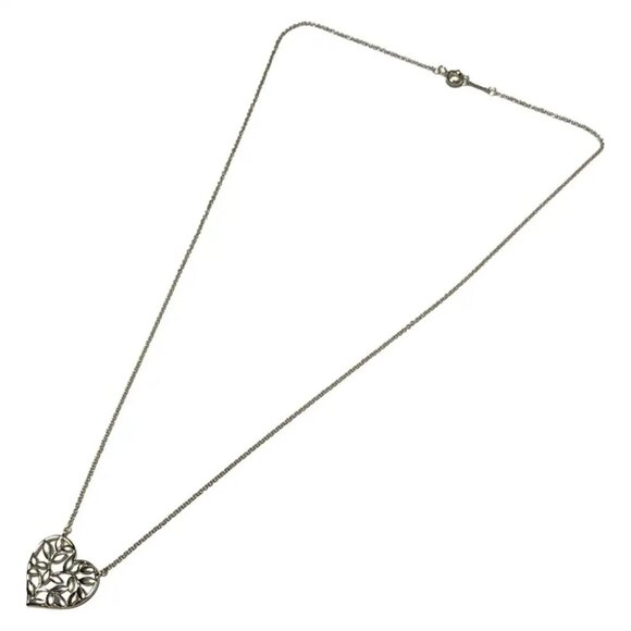 Auth TIFFANY & Co. Olive Leaf - Silver Necklace - Picture 4 of 4